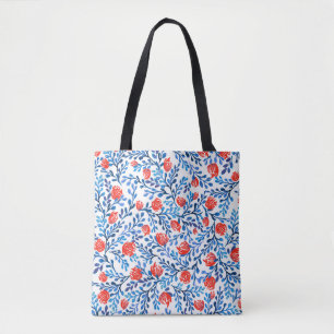 Tote Bag Feuilles floraux : Motif naturel sans transparence