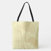 Tote Bag Feuilles Gold Gingko (Devant)