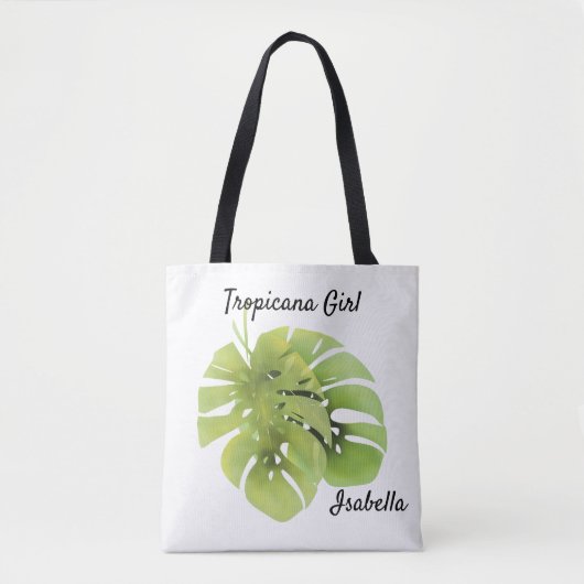 Tote Bag Feuilles Monstera (Devant)