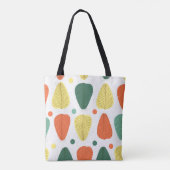 Tote Bag Feuilles peints de couleur, cadre d'affaires brill (Dos)