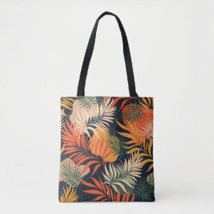Tote Bag Feuilles Tropical Palm : Vintage sans fil