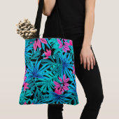 Tote Bag Feuilles Tropicales (De près)