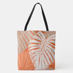 Tote Bag Feuilles tropicales hawaïennes de la jungle Monste