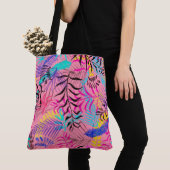 Tote Bag Feuilles tropicaux (De près)