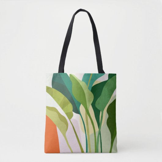 Tote Bag Feuilles tropicaux (Devant)