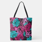 Tote Bag Feuilles tropicaux (Dos)