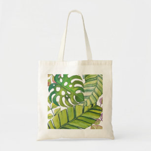 Tote Bag Feuilles Tropicaux En Aquarelle