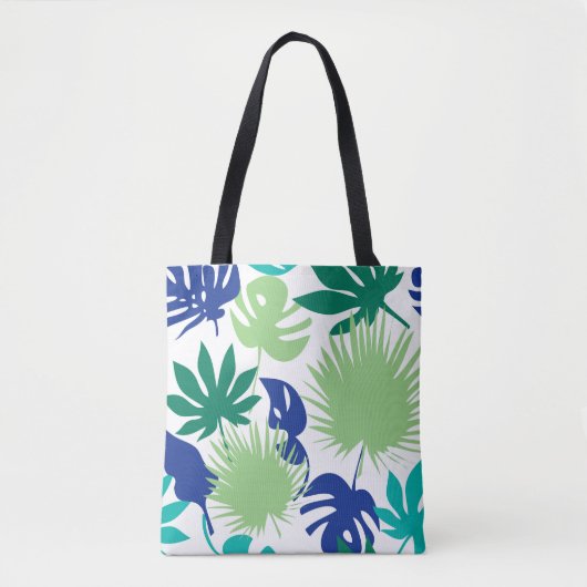 Tote Bag Feuilles tropicaux, feuilles (Devant)