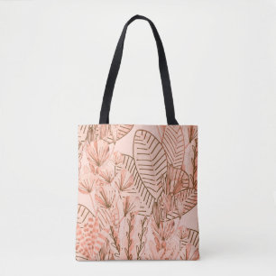 Tote Bag Feuilles tropicaux : Motif créatif à main.