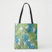 Tote Bag Feuilles tropicaux, motif populaire, (Devant)