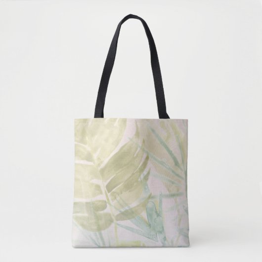Tote Bag Feuilles tropicaux muets (Devant)