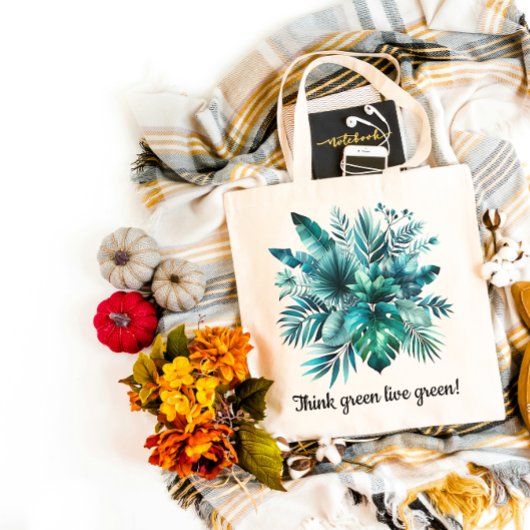 Tote Bag Feuilles tropicaux verdoyants