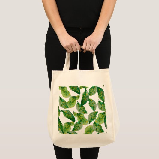 Tote Bag Feuilles verts (Devant (produit))