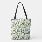 Tote Bag Feuilles verts botaniques (Dos)