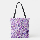 Tote Bag Feuilles violettes (Dos)