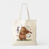 Tote Bag fiddler capybara (Dos)