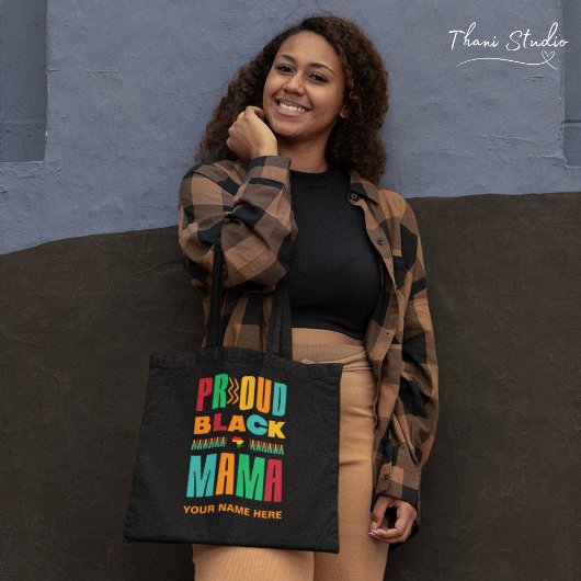 Tote Bag Fier Black Mama Histoire Noire Mois Famille