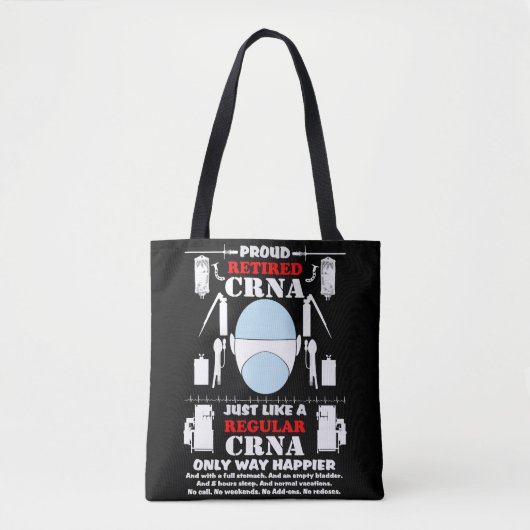 Tote Bag Fier CRNA retraité (Devant)