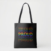 Tote Bag FIER Gay pride LGBT Black (Devant)