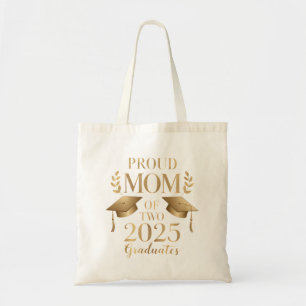 Tote Bag Fier maman de deux diplômés 2025 jumeaux diplômés