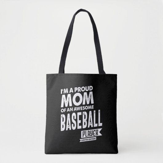 Tote Bag Fier Maman d'un joueur de baseball génial (Devant)