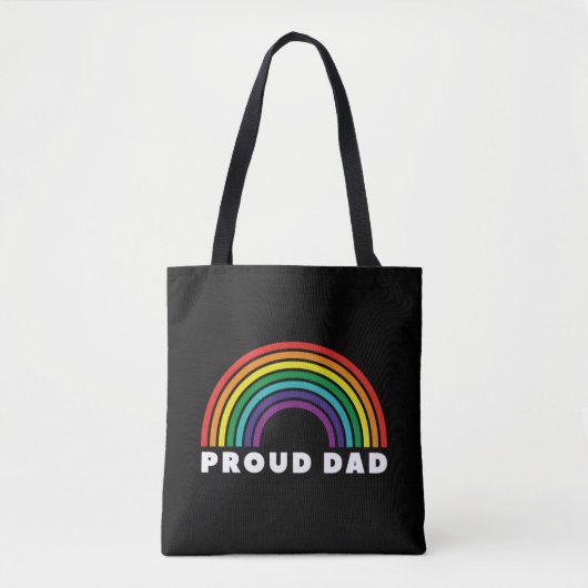 Tote Bag Fier père arc-en-ciel (Devant)