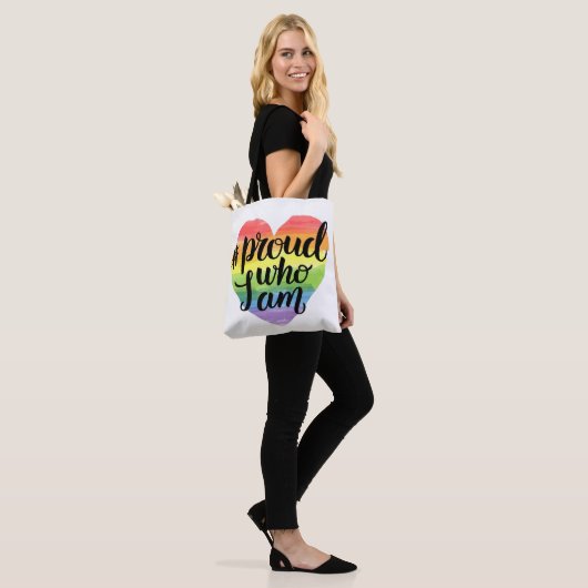 Tote Bag Fier qui je suis (Sur le modèle)