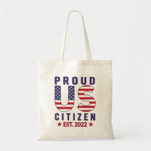 Tote Bag Fier USA Citizen Est. 2022, New American Citizen
