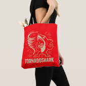 Tote Bag Fierce requin tornade conception d'art pour viral (De près)