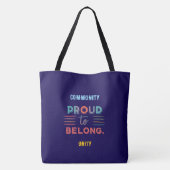 Tote Bag "Fière d'appartenir à quelqu'un - Conception de l' (Dos)