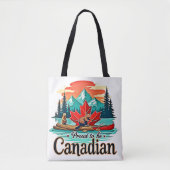 Tote Bag Fière d'être canadienne (Devant)