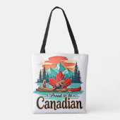 Tote Bag Fière d'être canadienne (Dos)