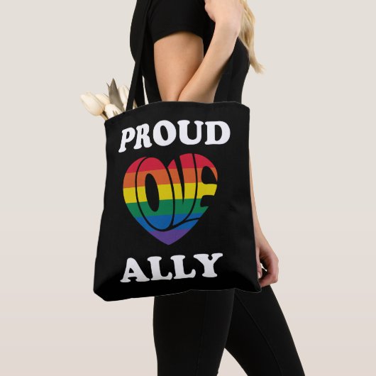 Tote Bag Fière fierté de l'Ally LGBTQ Pride (De près)