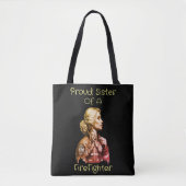 Tote Bag Fière Soeur d'un FireFighter conséquence w (Devant)