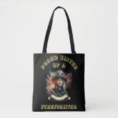 Tote Bag Fière Soeur d'un FireFighter imagination W (Devant)