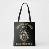 Tote Bag Fière Soeur d'un FireFighter imagination W (Devant)