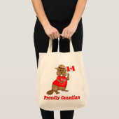 Tote Bag Fièrement le castor canadien (Devant (produit))