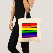 Tote Bag Fierté arc-en-ciel (Devant (produit))