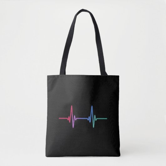 Tote Bag Fierté arc-en-ciel alliée LGBTQ (Devant)