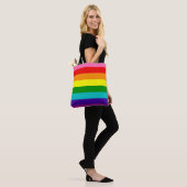 Tote Bag Fierté arc-en-ciel rétro (Sur le modèle)