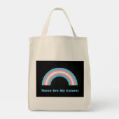 Tote Bag fierté arc-en-ciel transgenre (Dos)