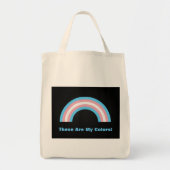 Tote Bag fierté arc-en-ciel transgenre (Devant)