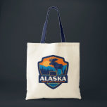 Tote Bag Fierté de l'État | Alaska<br><div class="desc">Anderson Design Group est une société d'illustration et de conception de pointe située à Nashville,  au Tennessee. Founder Joel Anderson Directives Team of talented artists to create original poster art that looks like classic vintage publicité prints from the 1920s to the 1960s.</div>