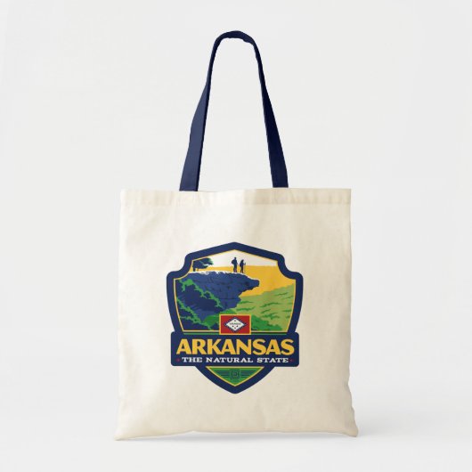 Tote Bag Fierté de l'État | Arkansas (Devant)