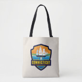 Tote Bag Fierté de l'État | Connecticut (Devant)