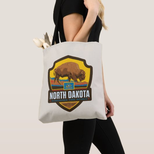 Tote Bag Fierté de l'État | Dakota du Nord (De près)