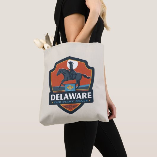 Tote Bag Fierté de l'État | Delaware (De près)