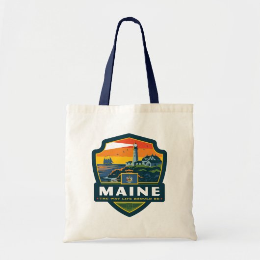 Tote Bag Fierté de l'État | Maine (Devant)