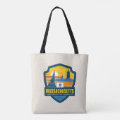 Tote Bag Fierté de l'État | Massachusetts (Dos)