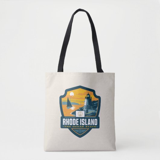 Tote Bag Fierté de l'État | Rhode Island (Devant)